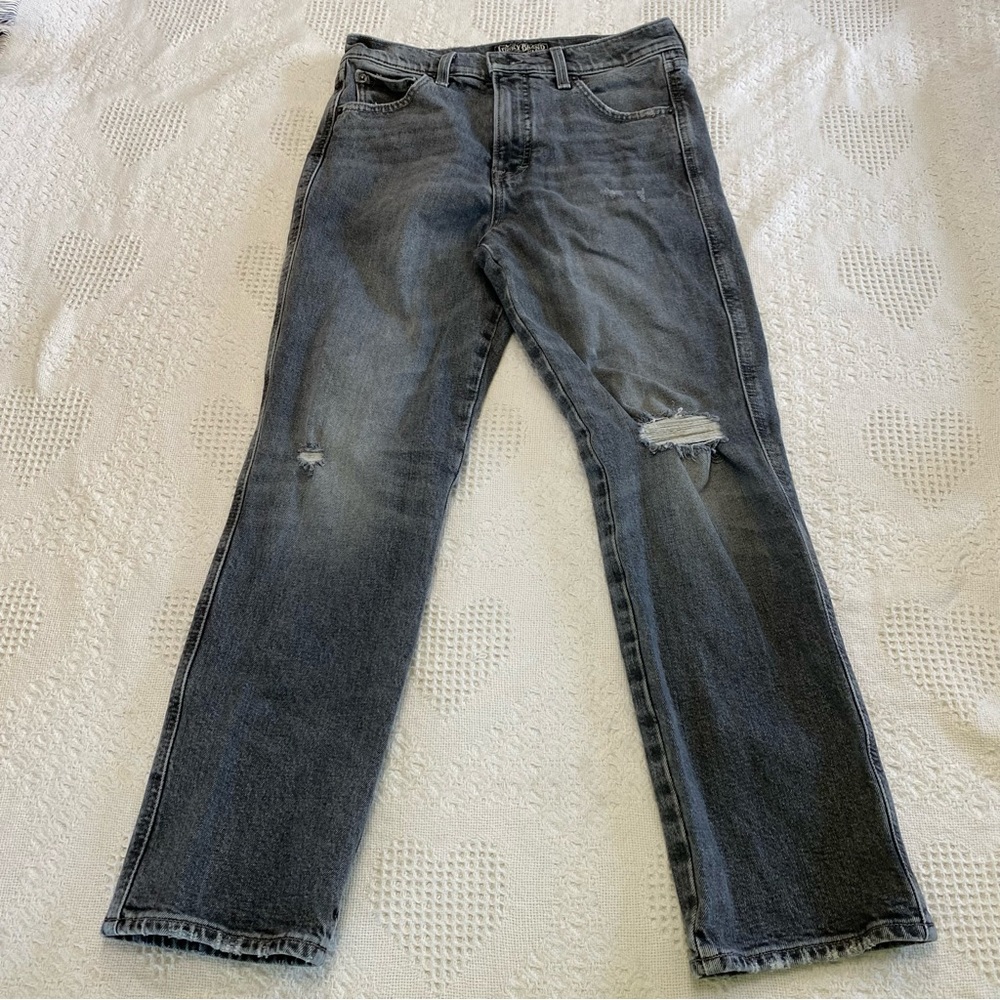 Lucky Brand Straight Leg Distressed Jeans (2/26)